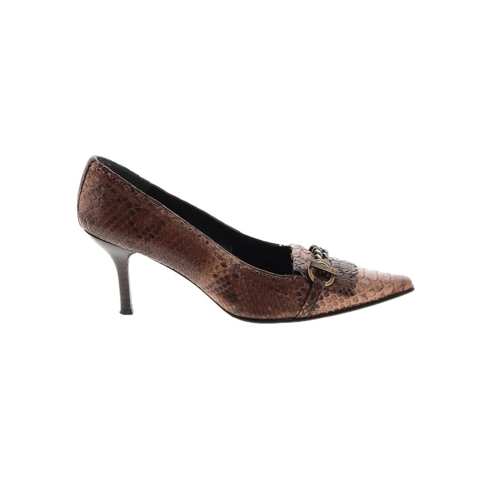 Stuart Weitzman Snake Print Heels - Picture 2 of 16